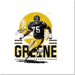 Joe Greene Pittsburgh Skyline Posters and Art